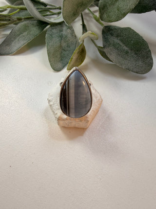 124 Owyhee Blue Opal Ring Size 10