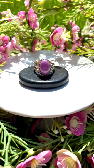 Natural Purple Phosphosiderite Ring