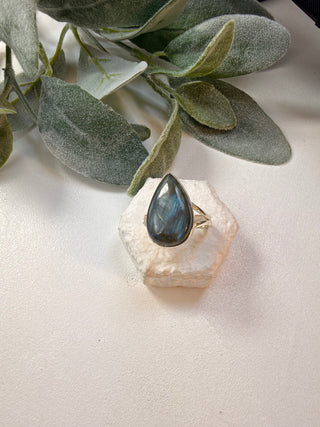 117 Labradorite Ring Sz 10