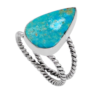 6 Arizona Mohave Turquoise Ring Sz 6.5