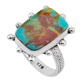 38 Arizona Mohave Turquoise Ring Sz 7.5