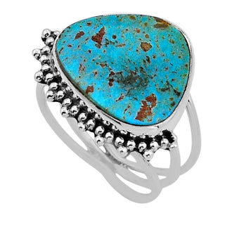 12 Arizona Mohave Turquoise Ring Sz 6.5