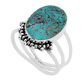 40 Arizona Mohave Turquoise Ring Sz 7.5