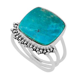 42 Arizona Mohave Turquoise Ring Sz 7.5