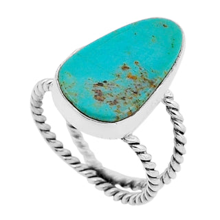 20 Arizona Mohave Turquoise Ring Sz 6
