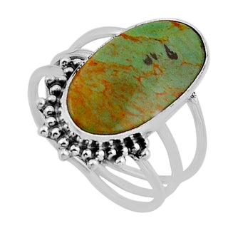 8 Arizona Mohave Turquoise Ring Sz 6